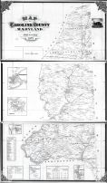 Caroline County 1875 Wall Map 36x60, Caroline County 1875c Wall Map